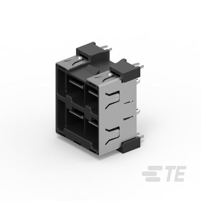 2173211-2 Power to the Board 4P VERT HEADER SHIELDED P/F