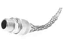 36249 Deluxe Cord Grips Strain Relief, 1" NPT, Straight Male, Cable Diameter 11.10-14.27mm (.437-.562")