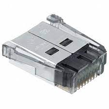 5-1761184-3 Modular Conn/Ethernet Conn 8 SDL FLAT PLUG ASSY