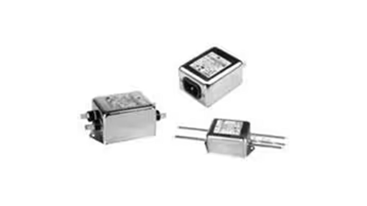 6609036-8 Power Line Filters 6A IEC 1/4 FASTON BULKHEAD MNT