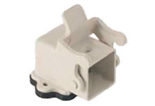 7803.6203.0 GWconnect STD - Standard, Single Lever Bulkhead Mount Housing, Polyamide, with 1 Lever, Right Angle, with Gasket, Size 3A«21x21», Grey White
