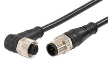 884031B30M020 Cables CSE M12 4P AC FE RA WSOR MA STR 2M DE