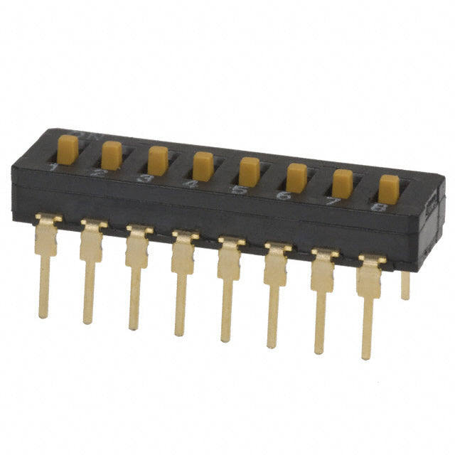 A6D-8103 DIP Switches / SIP Switches 8 Pins Sealed Raised Actuator