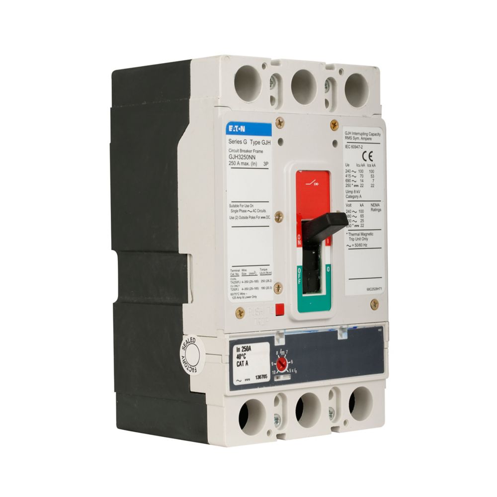 Eaton Series G electronic molded case circuit breaker - GJH3125AAM