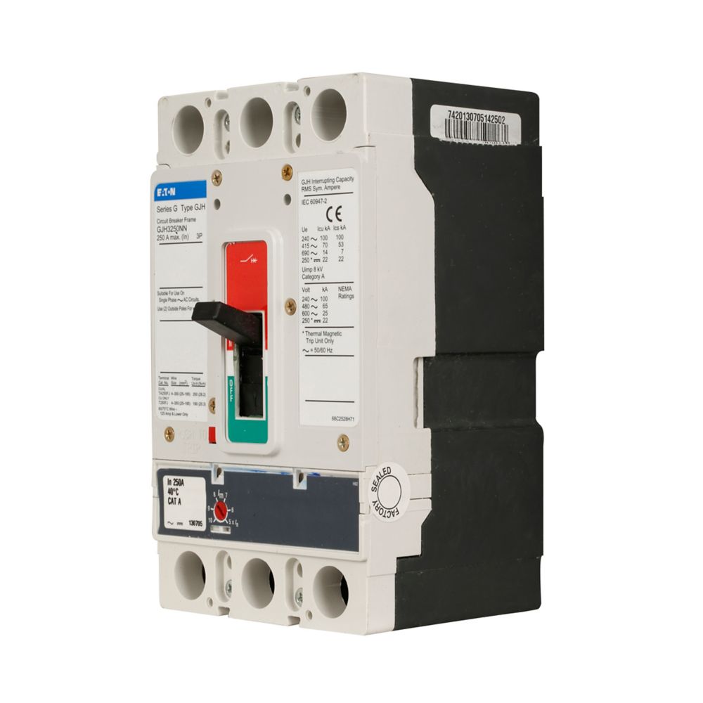 Eaton Series G electronic molded case circuit breaker - GJH325032M