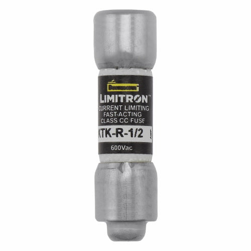KTK-R-1/2 FUSE CARTRIDGE 500mA 600VAC 5AG
