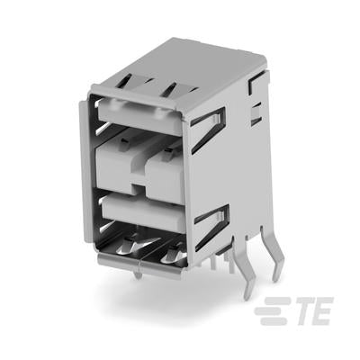 5787617-3 RECP ASSY  R/A  STACKED  THRU-HOLE  USB