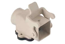 7803.6225.0 GWconnect STD - Standard, Single Lever Bulkhead Mount Housing, Polyamide, with 1 Lever, Right Angle, with Gasket, Size 3A«21x21», M20 Thread, Grey White