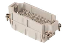 936010244 GWconnect Crimp Contact Insert, Male, 10-Pole, 16A, for Crimp Contacts, Size 6B «44x27»
