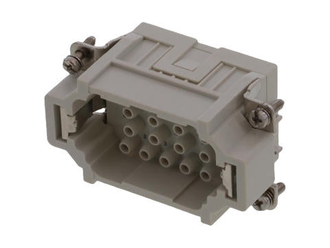 936010284 GWconnect Crimp Contact Insert, Male, 18-Pole, 16A, for Crimp Contacts, Size 10B «57x27»