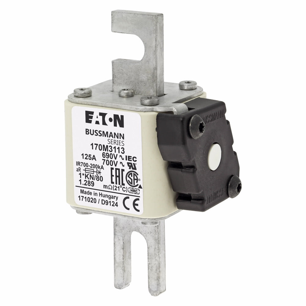170M3113 Fuse size 1, 690 Vac (IEC)700 Vac (UL), 125 A fuse