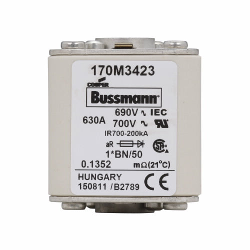 Fuse size 1, 690 Vac (IEC)700 Vac (UL), 630 A fuse
