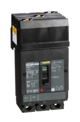 HDA36030 Circuit breaker, PowerPacT H, 30A, 3 pole, 600VAC, 14kA, I-Line, thermal magnetic, 80%, ABC