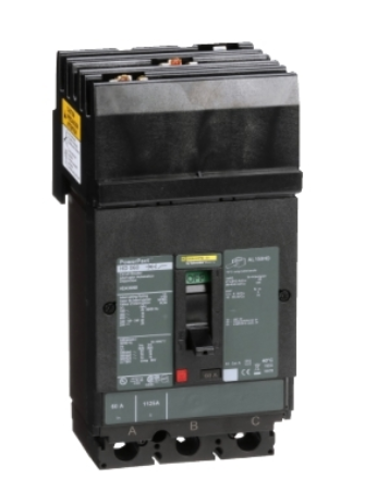 HDA36060 Circuit breaker, PowerPacT H, 60A, 3 pole, 600VAC, 14kA, I-Line, thermal magnetic, 80%, ABC