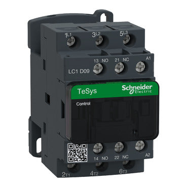 LC1D09B7 TeSys D contactor - 3P(3 NO) - AC-3 - <= 440 V 9 A - 24 V AC coil