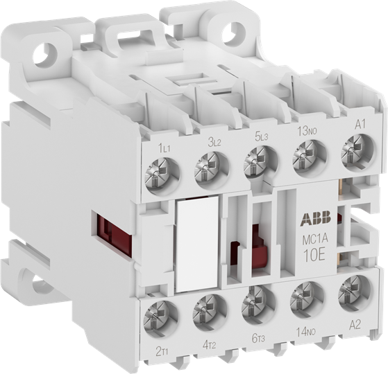 MC1A310AT6 - CONTACTOR, 3 POLE, AC3 4KW, 9A, 230VAC 50/60HZ, 1NO AUXILIARY