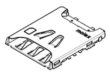 104224-0820 Memory Card Conn nanoSIM 1.11mm Card Conn 6Ckt